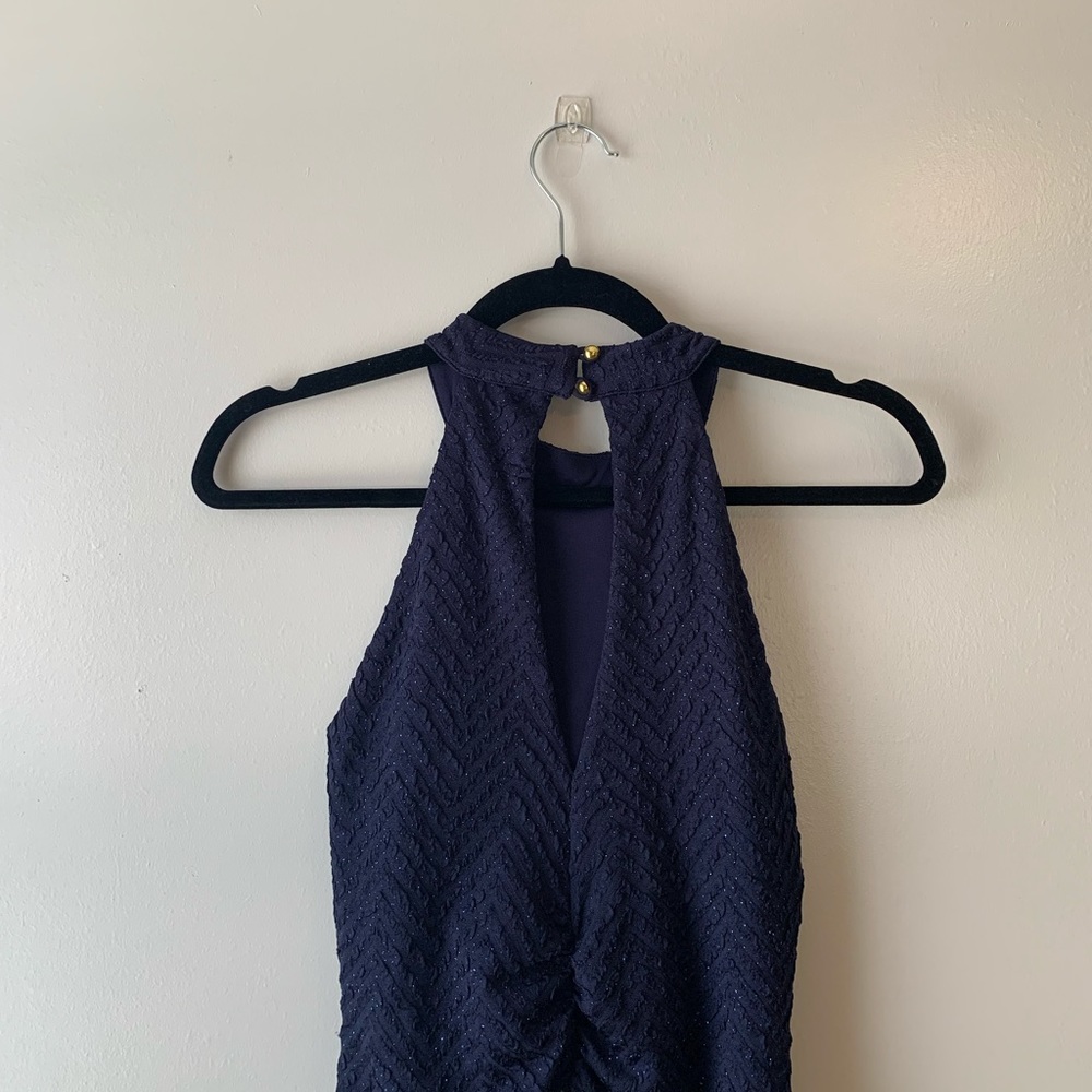 Dark blue bodycon cocktail/homecoming dress - Picture 4 of 4